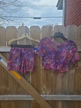 Love Brand Multicolor Purple Mesh Knit Top